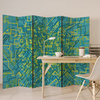 NOSTALGIC MEMORIES Decorative 6-Panel Room Divider