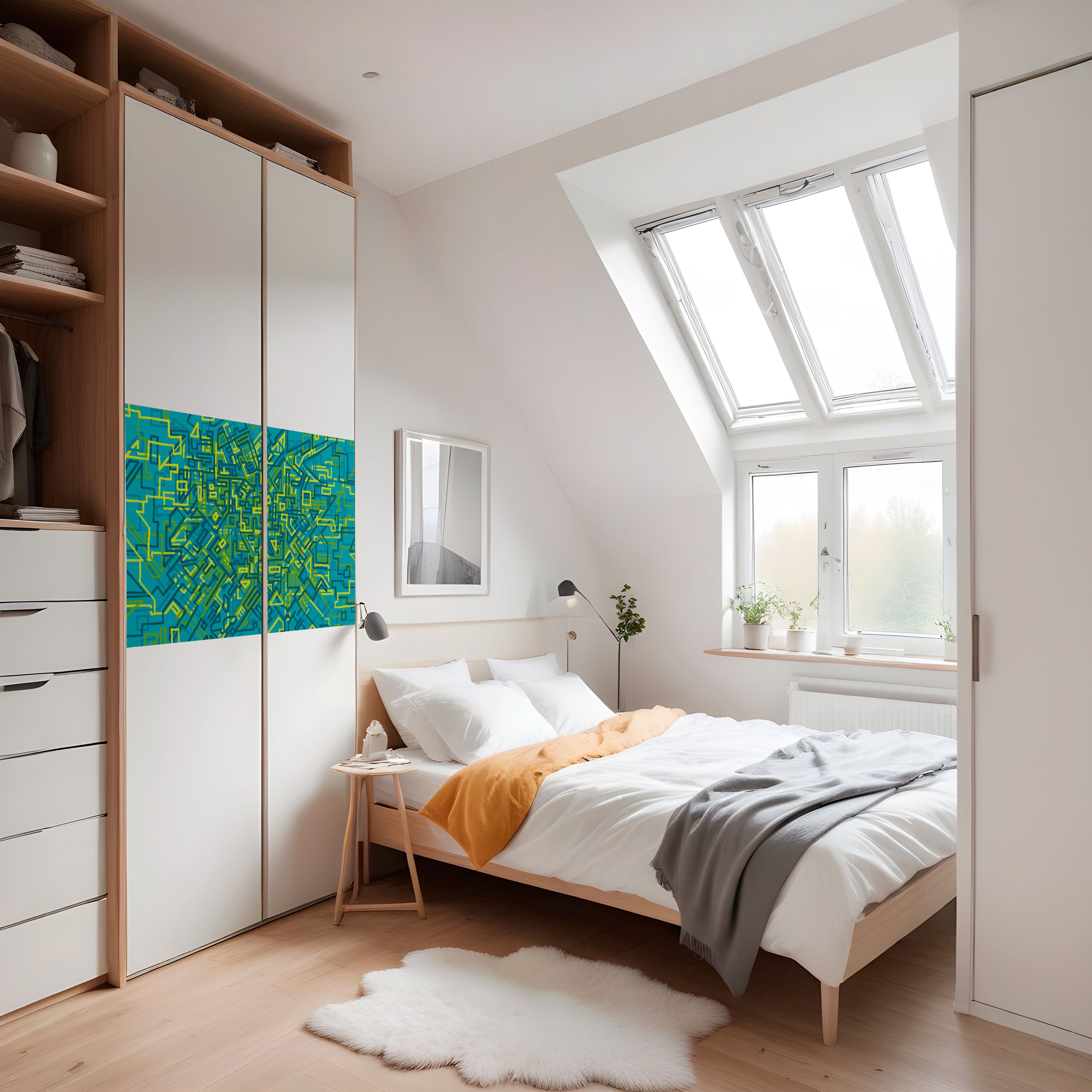 RECUERDOS NOSTÁLGICOS Póster horizontal autoadhesivo