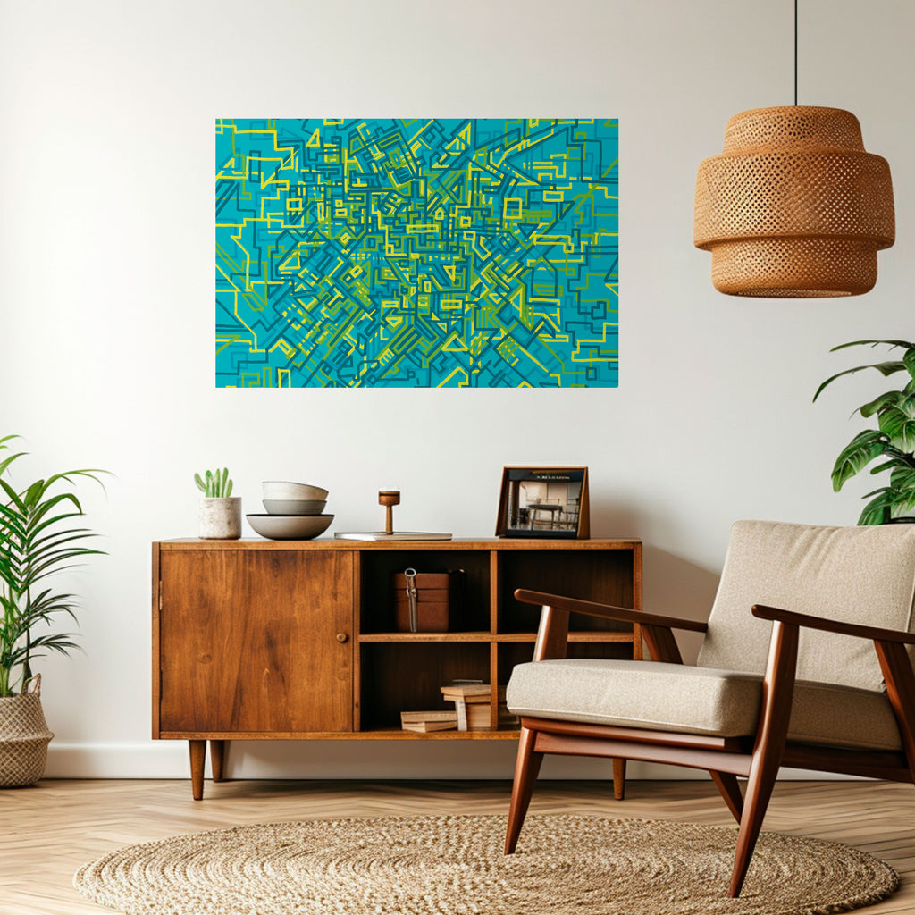 RECUERDOS NOSTÁLGICOS Póster horizontal autoadhesivo