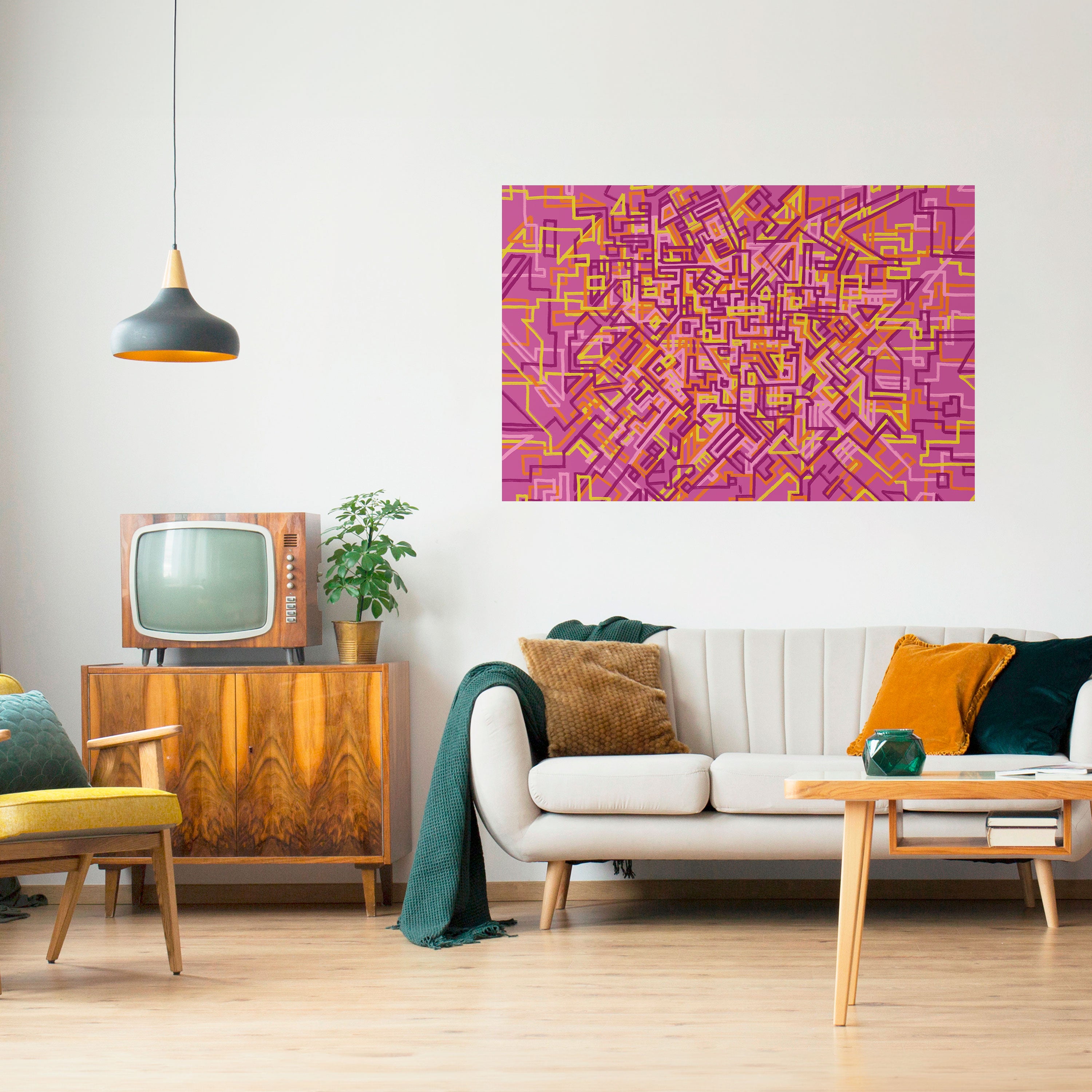 Póster horizontal autoadhesivo LOVELY MEMORIES