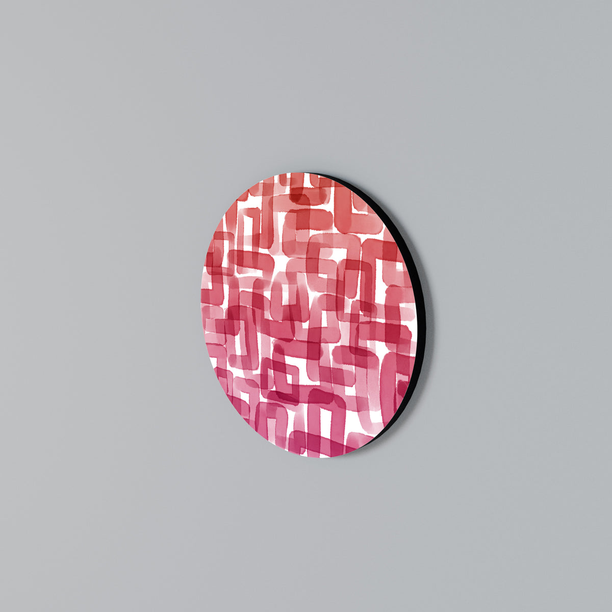 KALEIDOSCOPIC CUBISM Arte de pared redondo