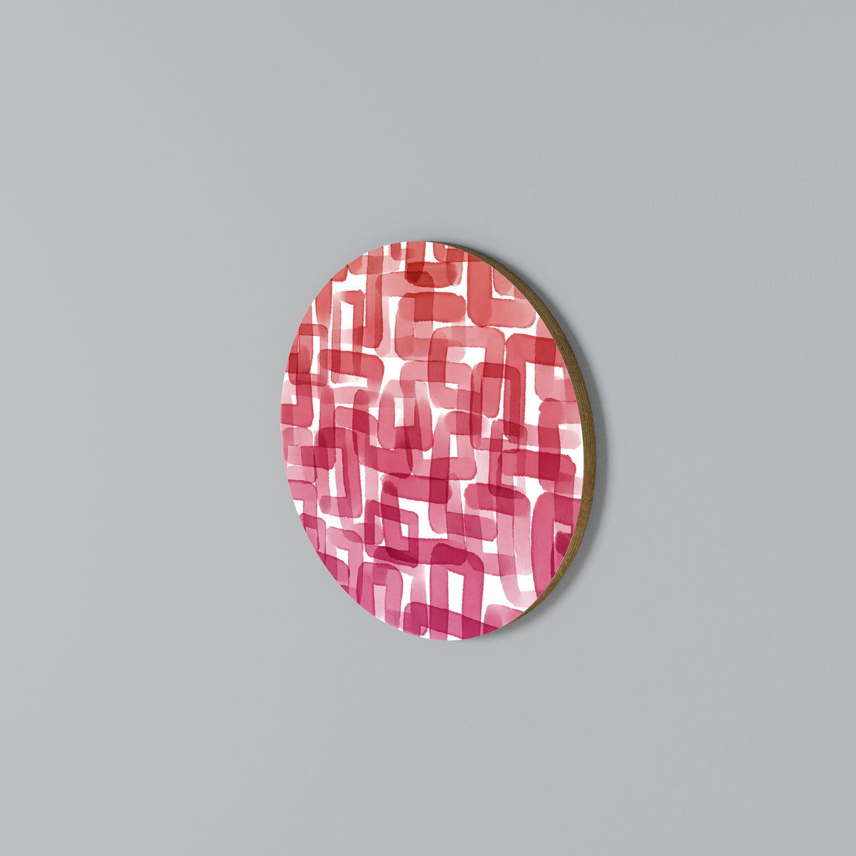 KALEIDOSCOPIC CUBISM Arte de pared redondo