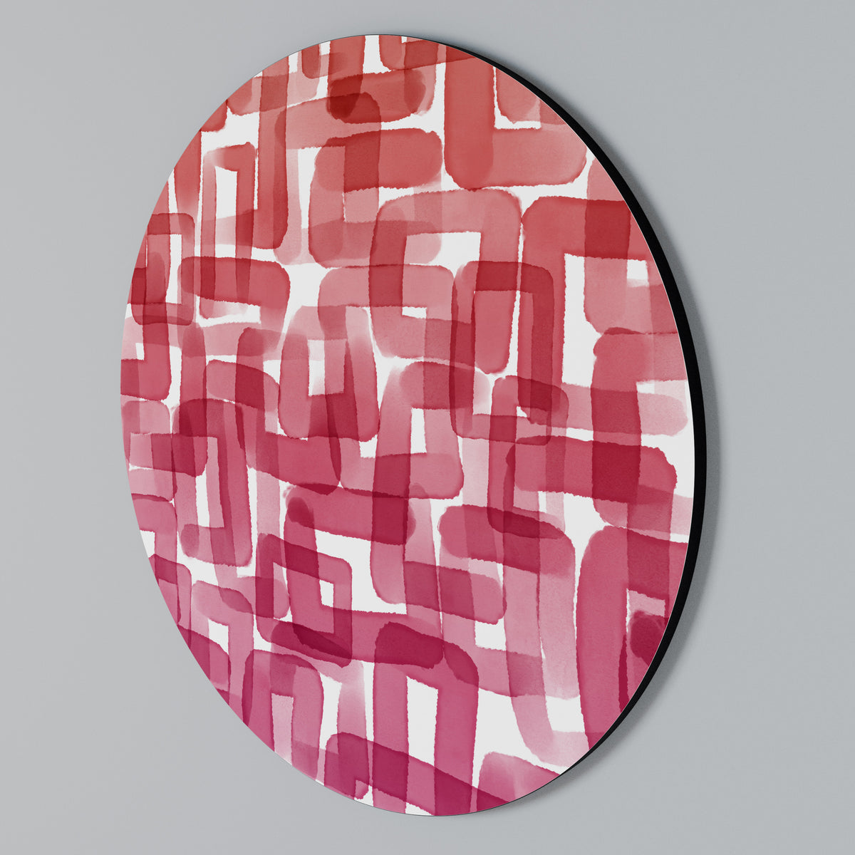 KALEIDOSCOPIC CUBISM Arte de pared redondo
