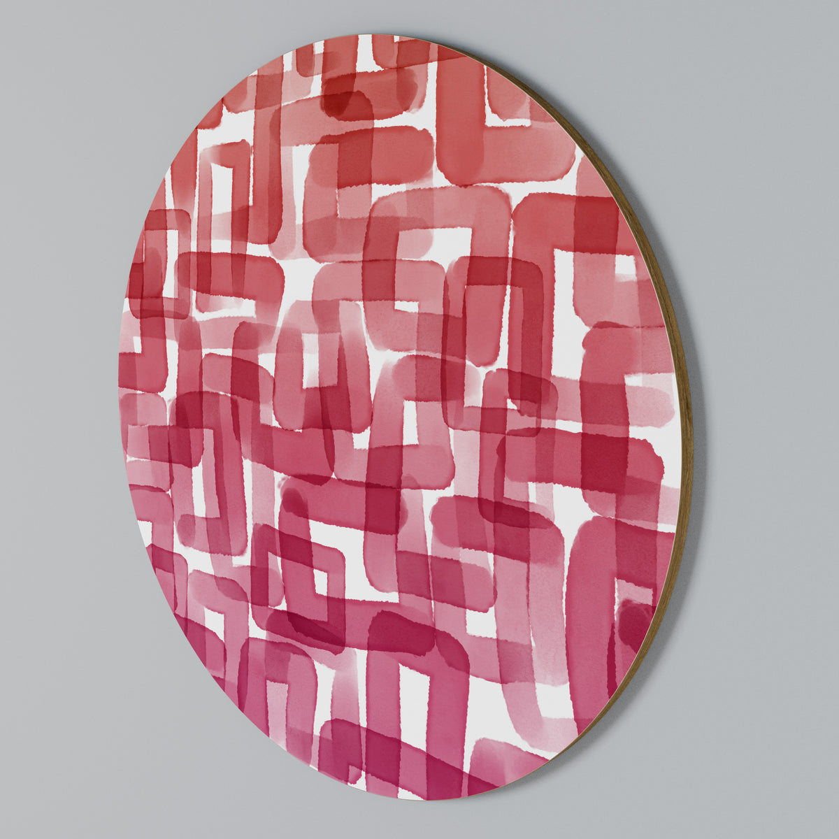 KALEIDOSCOPIC CUBISM Arte de pared redondo