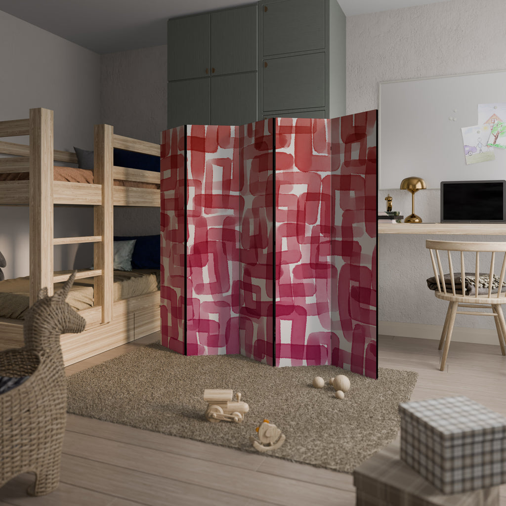 Biombo decorativo de 5 paneles CUBISMO CALEIDOSCÓPICO