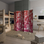 KALEIDOSCOPIC CUBISM Biombo Decorativo de 5 Paneles