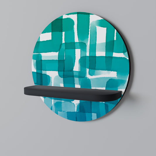 TURQUOISE RECTANGLES Estante Artístico