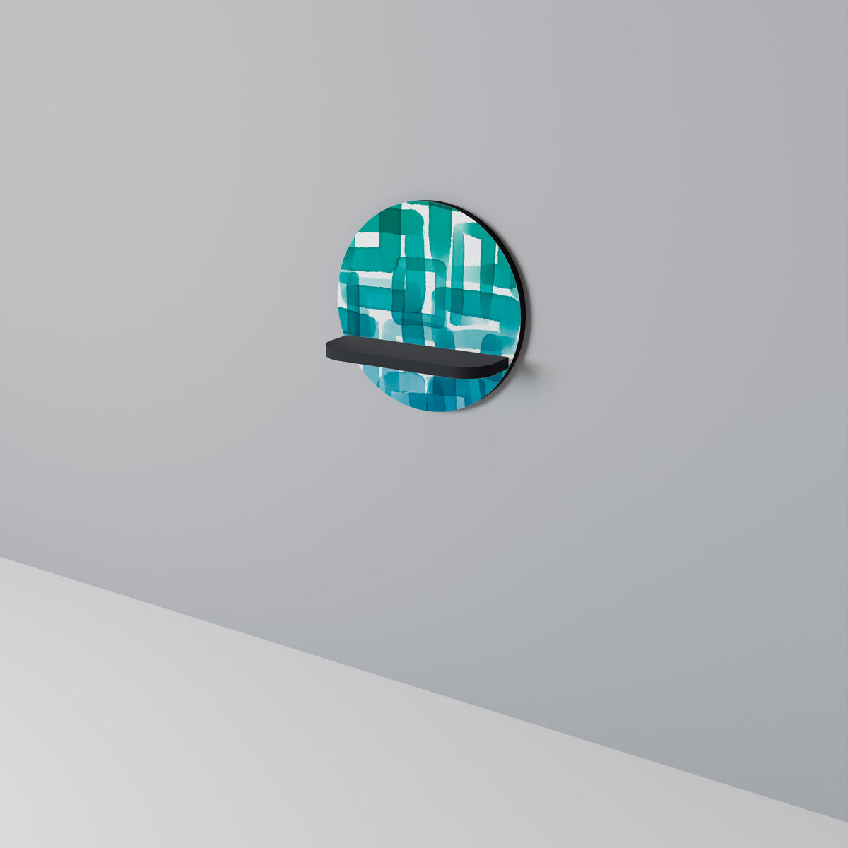 TURQUOISE RECTANGLES Estante Artístico