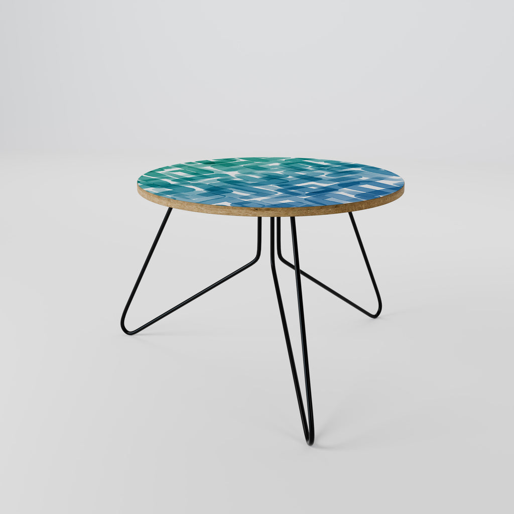TURQUOISE RECTANGLES Coffee Table 60