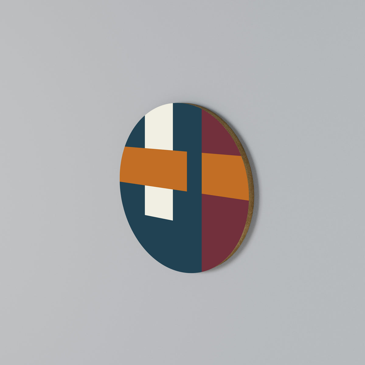 GEOMETRIC MELANCHOLY Arte de pared redondo