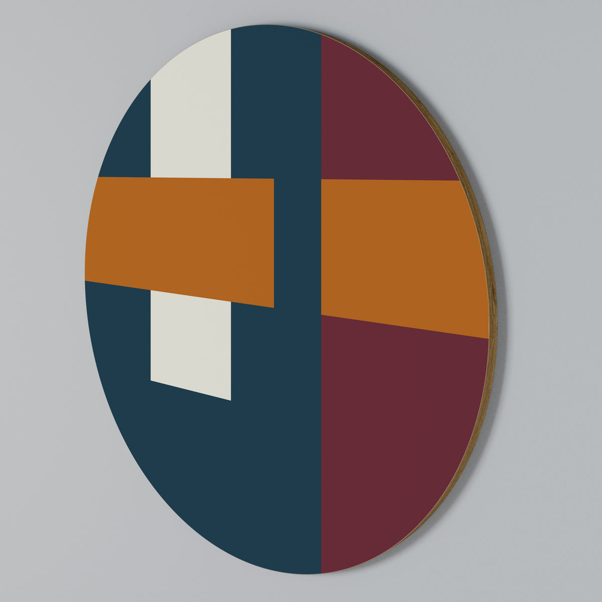 GEOMETRIC MELANCHOLY Arte de pared redondo