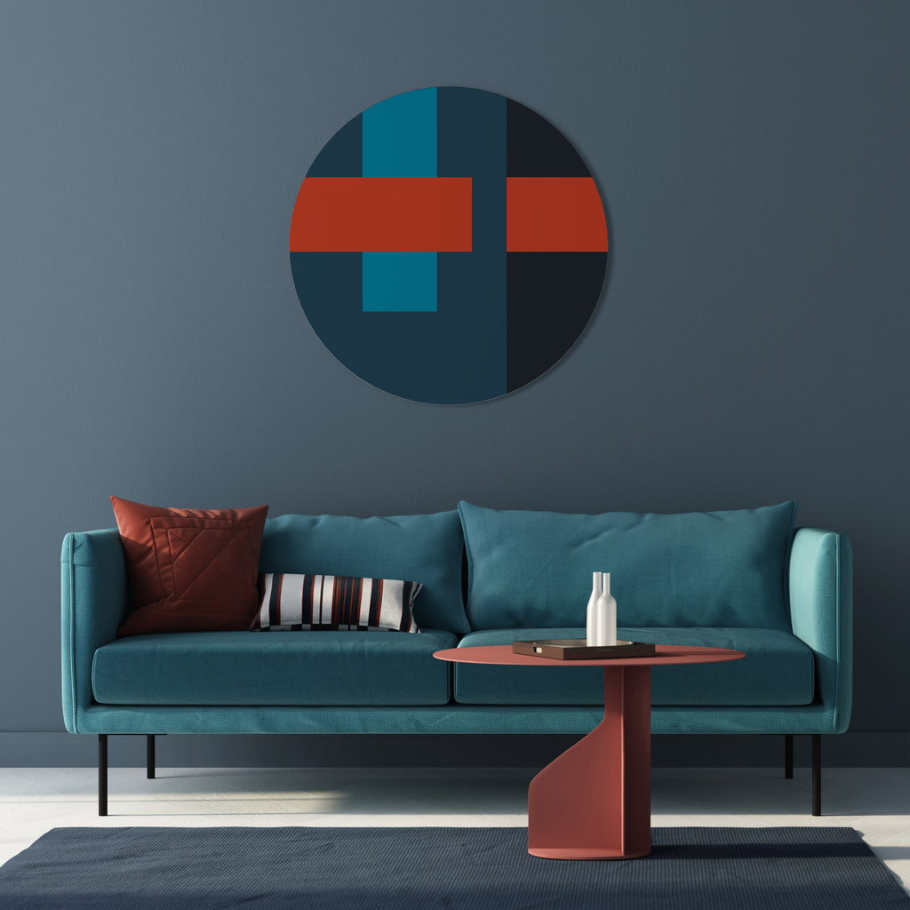 DARK MELANCHOLY Round Wall Art