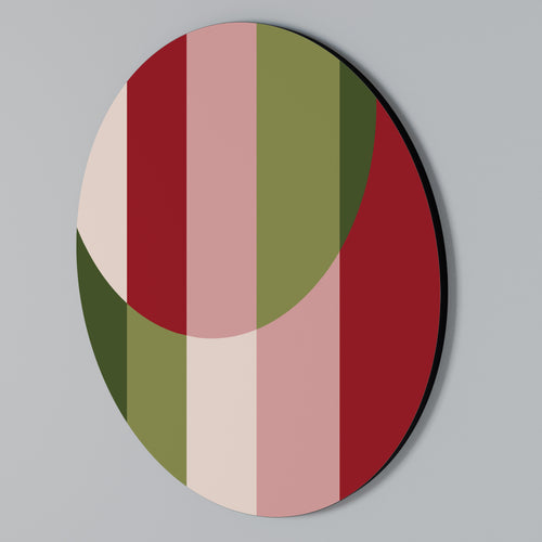 SMILING GEOMETRY Arte de pared redondo