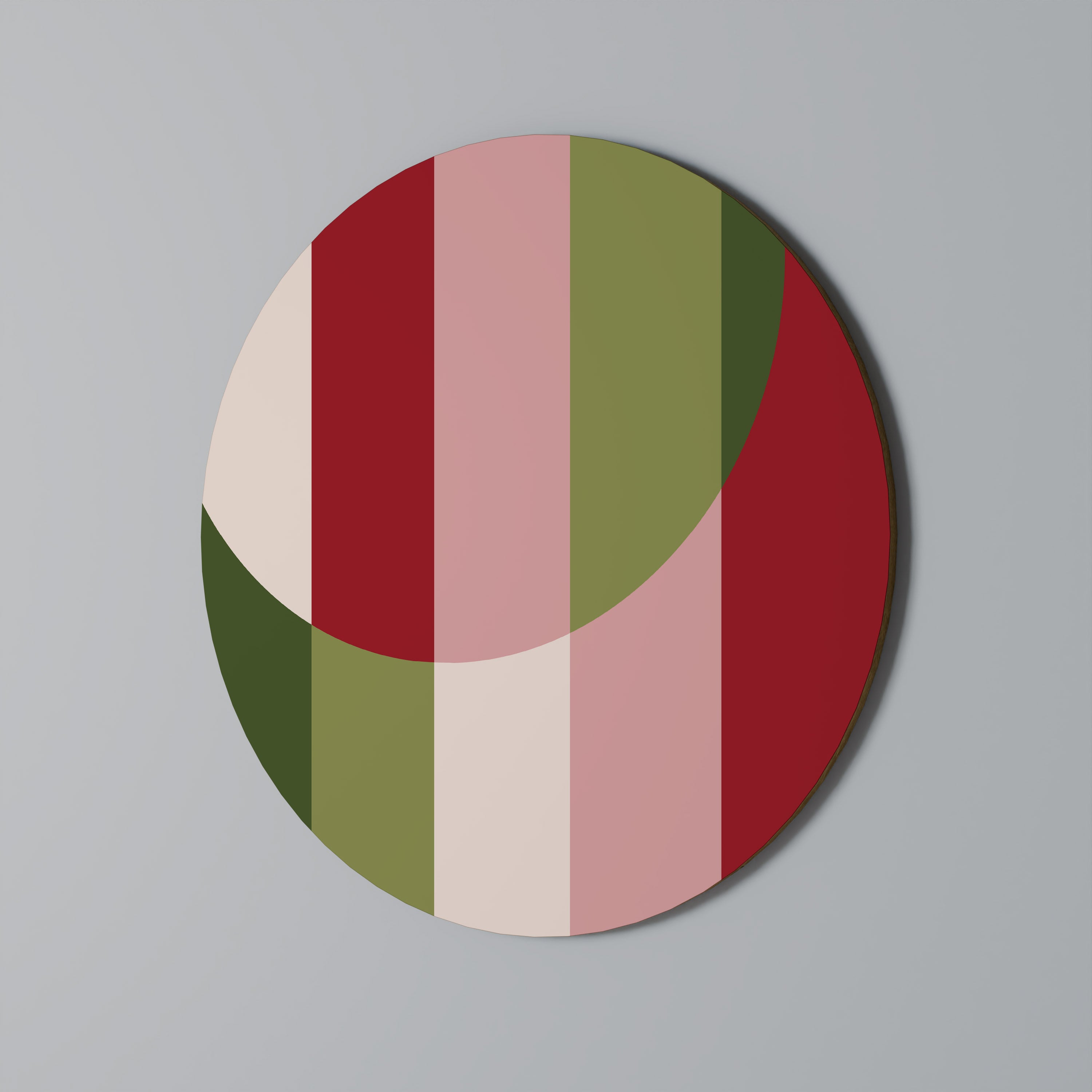 SMILING GEOMETRY Round Wall Art