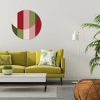 SMILING GEOMETRY Round Wall Art