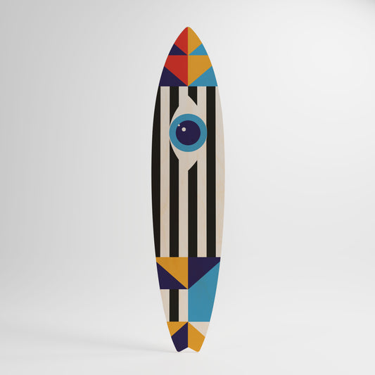 ABSTRACTION AND GEOMETRY Panel decorativo de tabla de surf