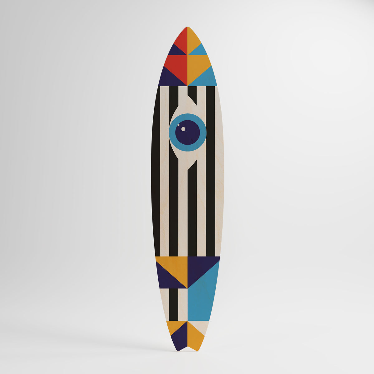 ABSTRACTION AND GEOMETRY Panel decorativo de tabla de surf