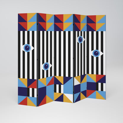 ABSTRACTION AND GEOMETRY Biombo de 5 paneles