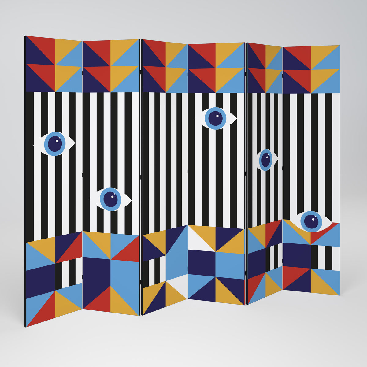 ABSTRACTION AND GEOMETRY Biombo de 6 paneles