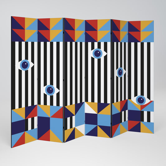 ABSTRACTION AND GEOMETRY Biombo de 6 paneles