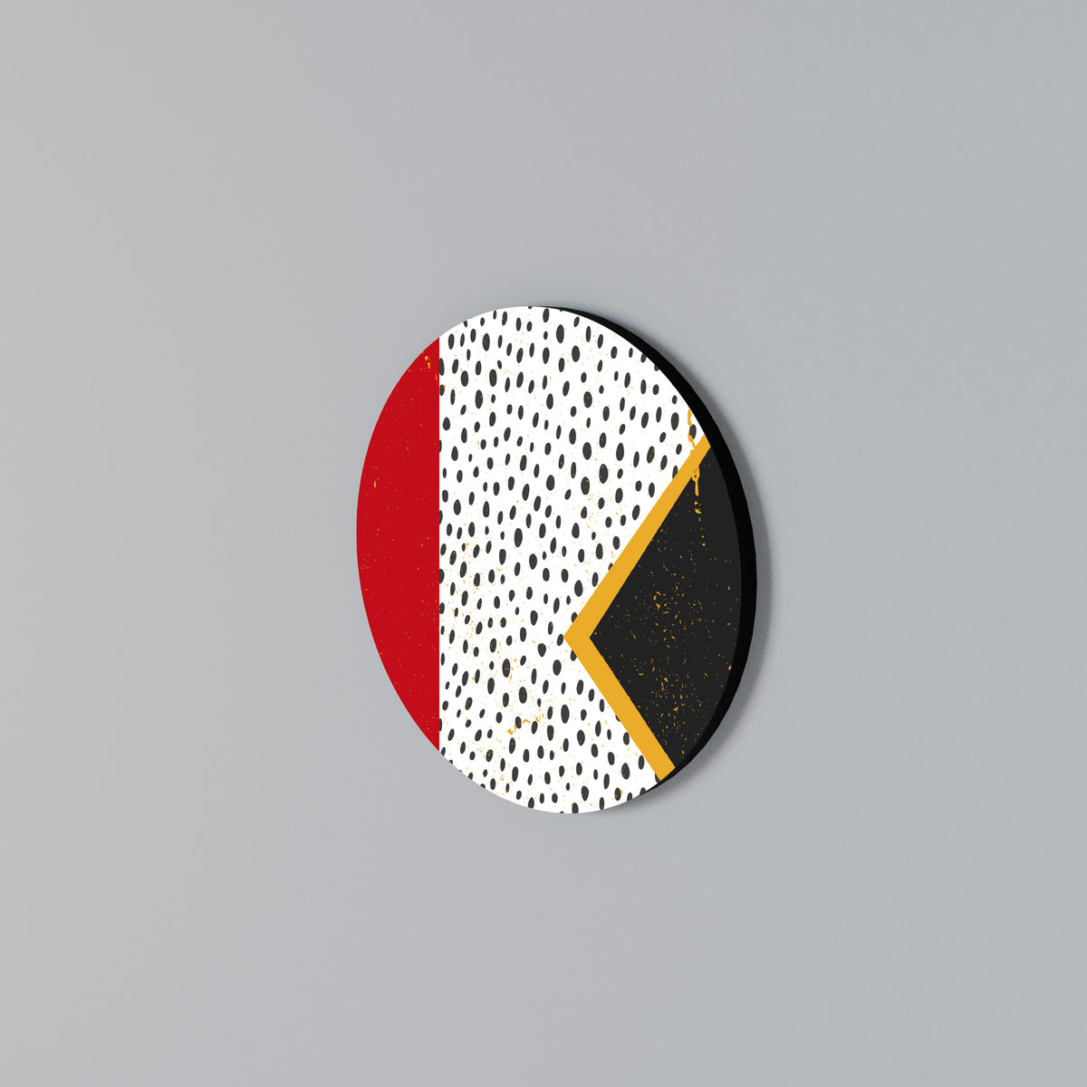 BOLD RETRO REVERIE Arte de pared redondo