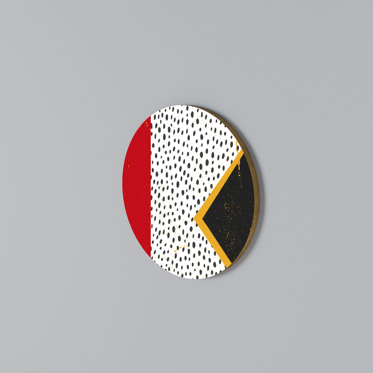 BOLD RETRO REVERIE Arte de pared redondo