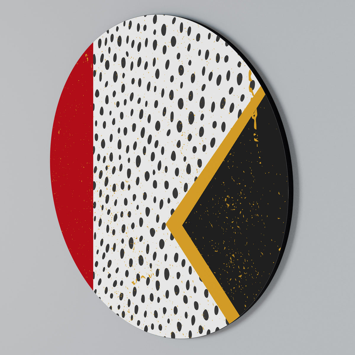BOLD RETRO REVERIE Arte de pared redondo
