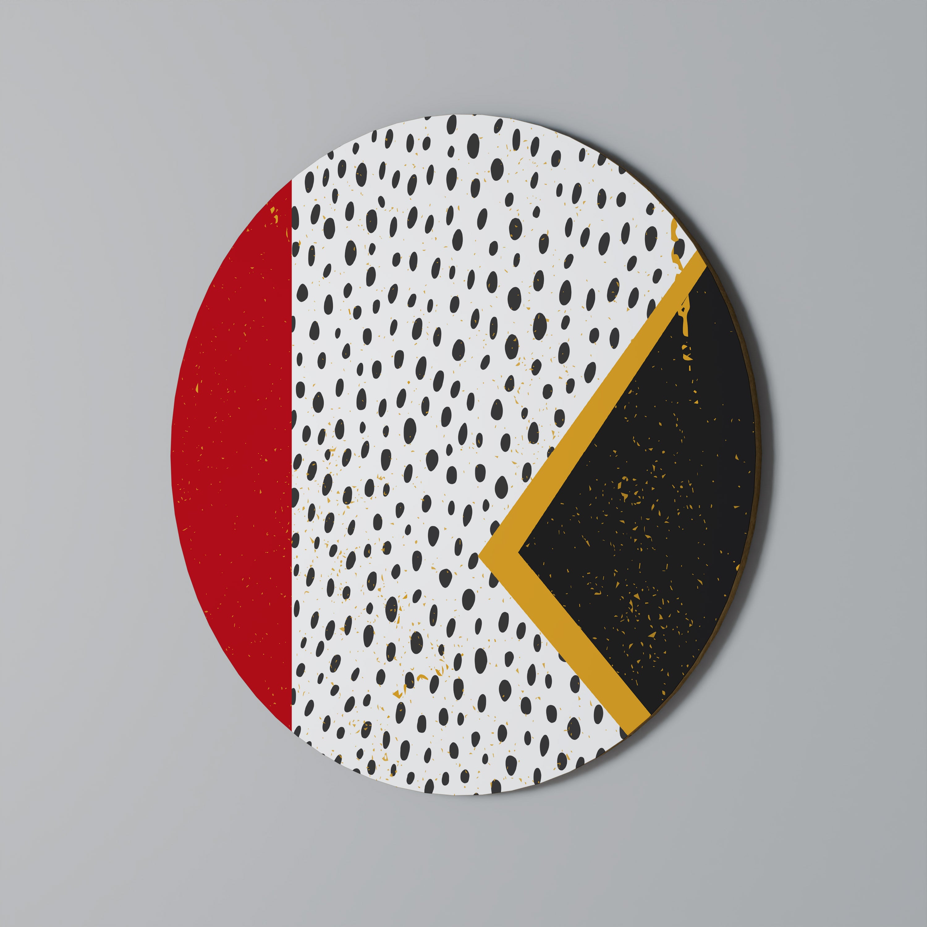 BOLD RETRO REVERIE Round Wall Art