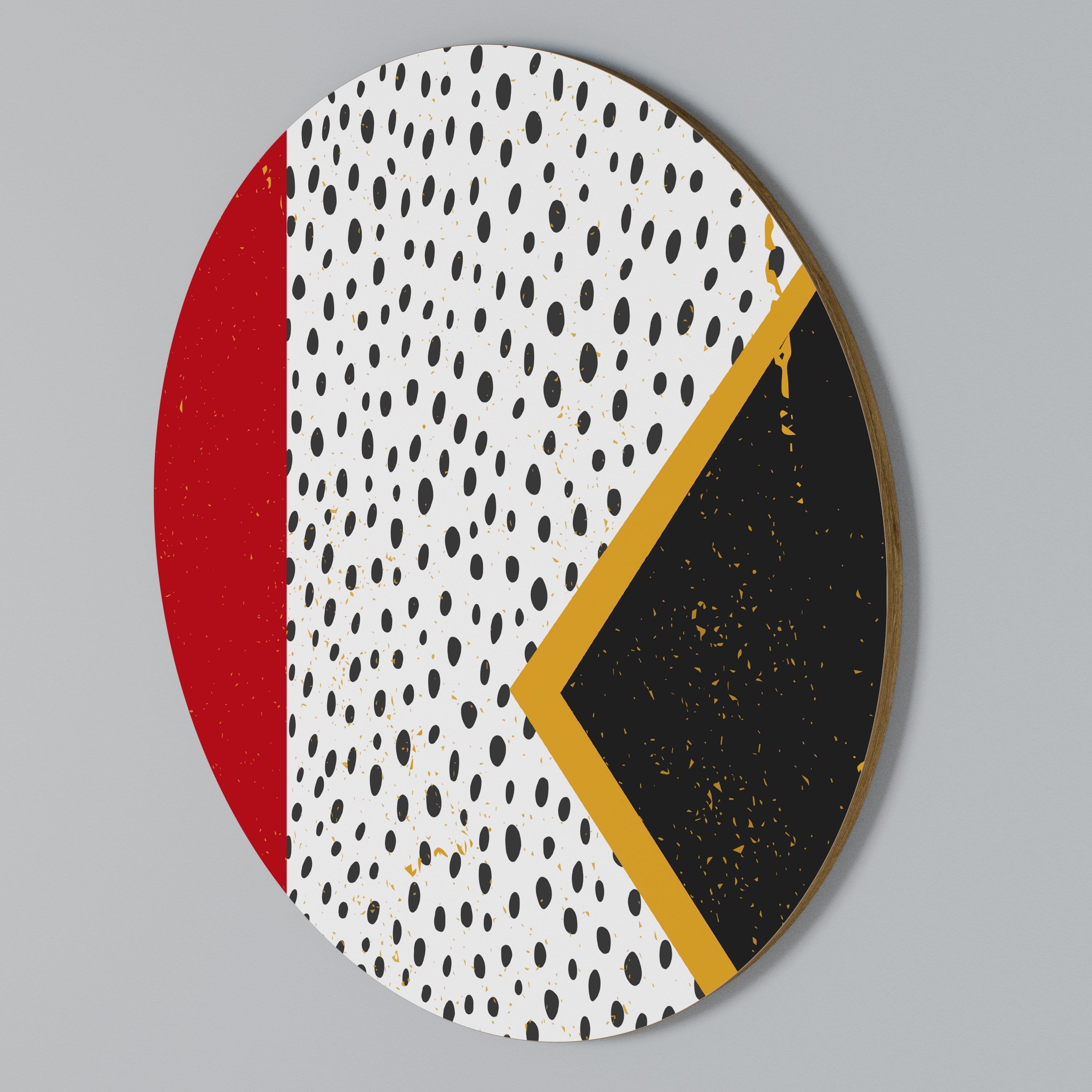 BOLD RETRO REVERIE Round Wall Art