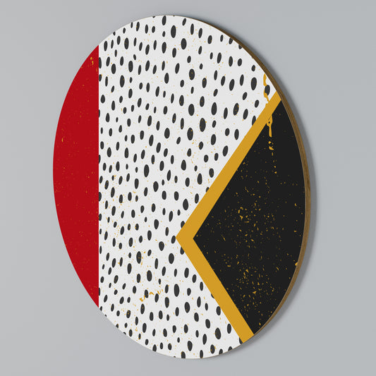 BOLD RETRO REVERIE Arte de pared redondo