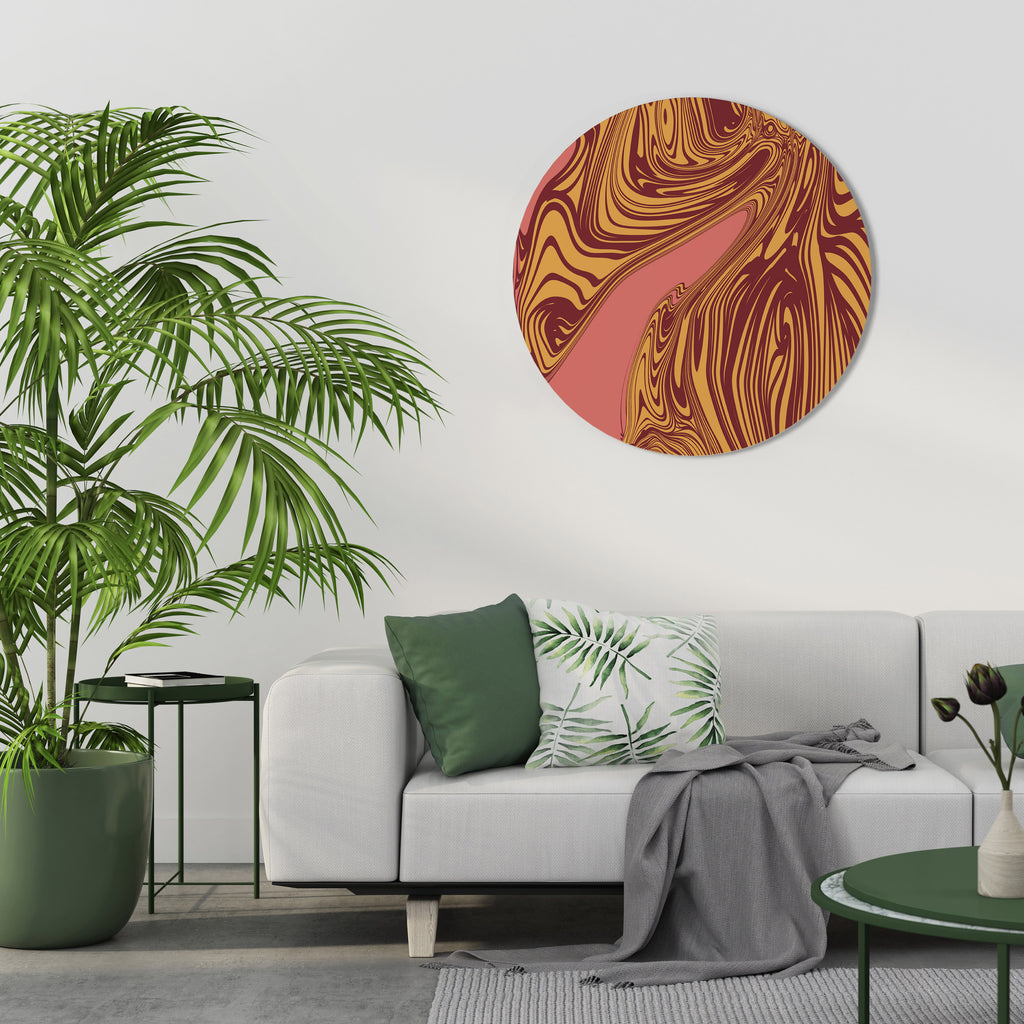 FLOATING THOUGHTS Round Wall Art