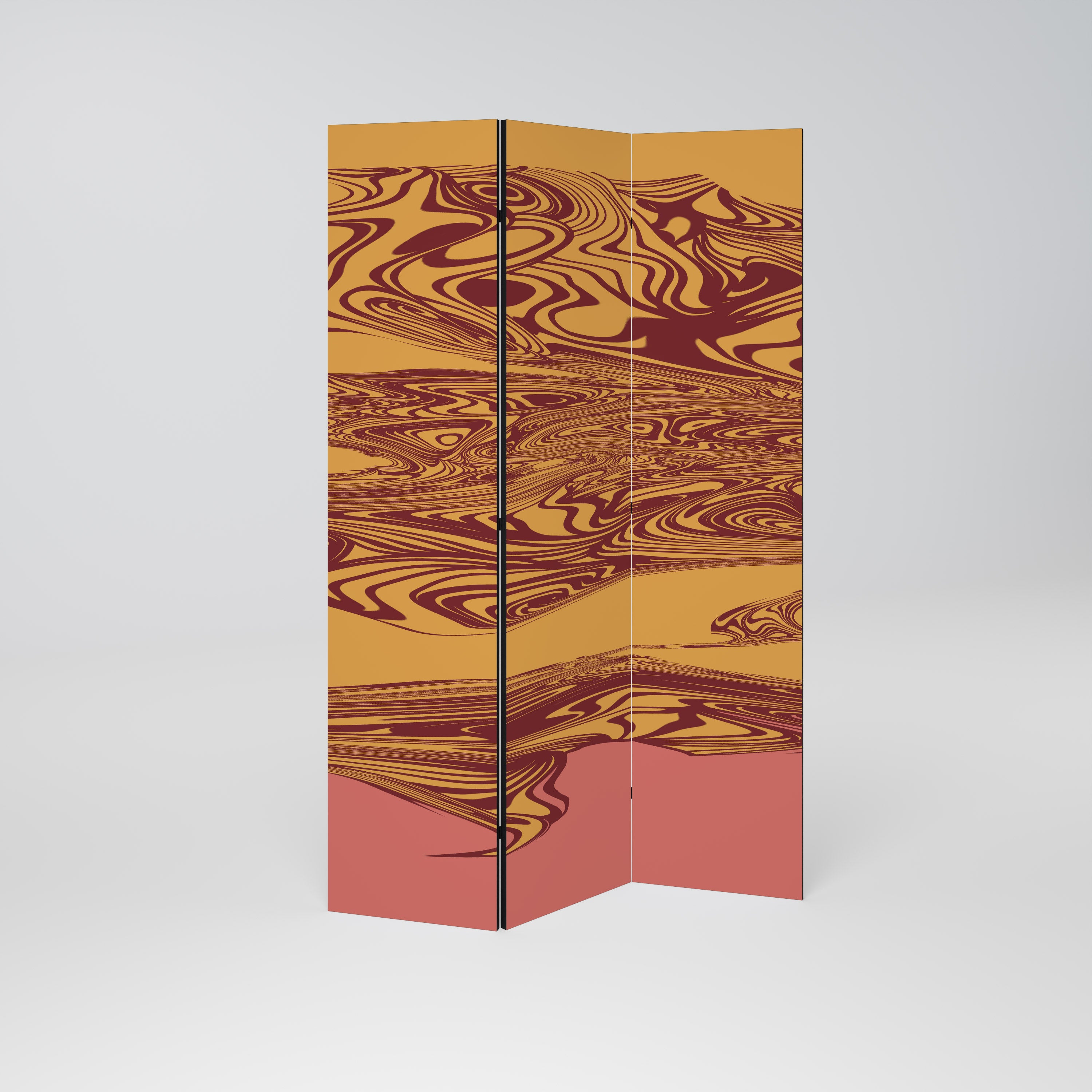 Biombo decorativo de 3 paneles PENSAMIENTOS FLOTANTES