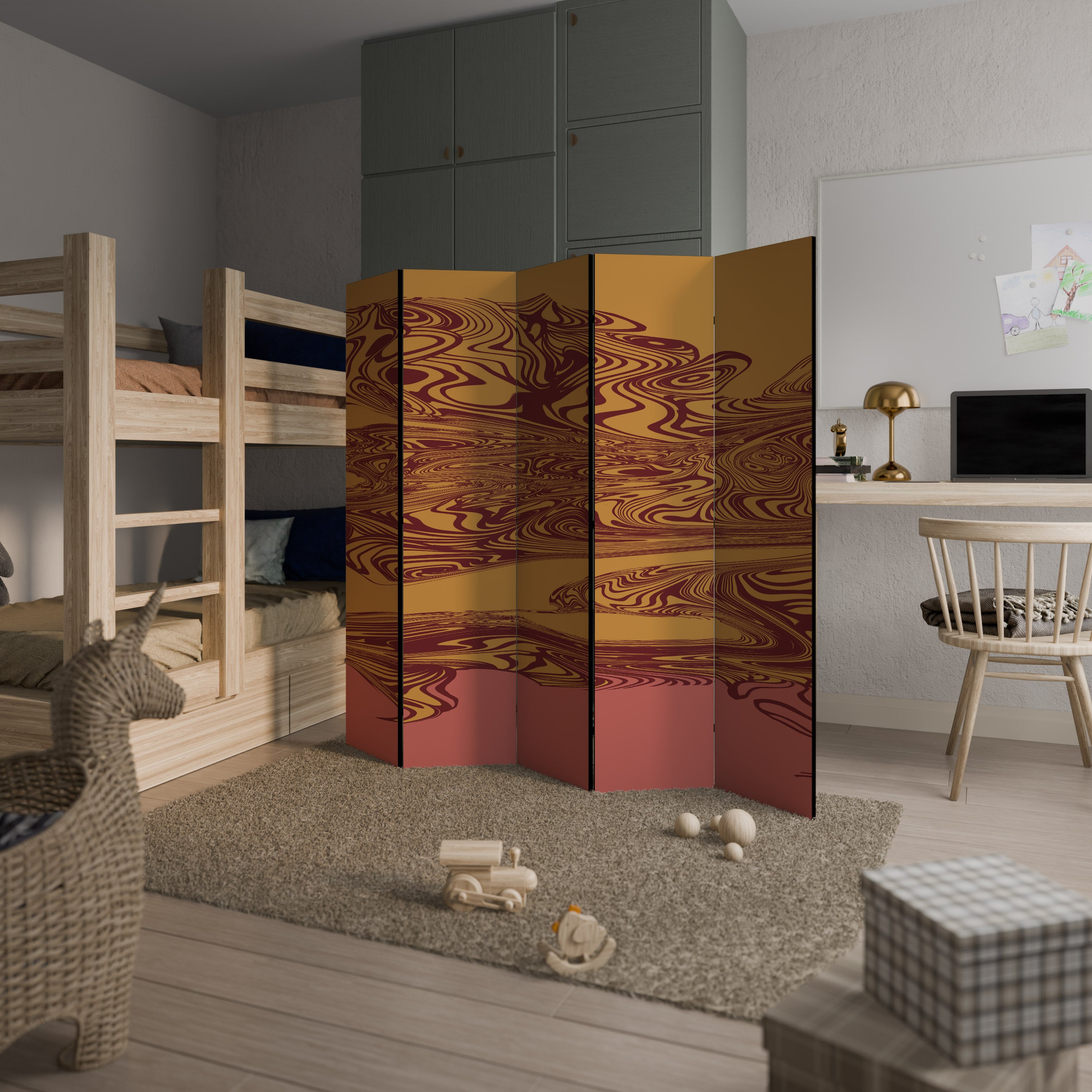 FLOATING THOUGHTS Decorative 5-Panel Room Divider