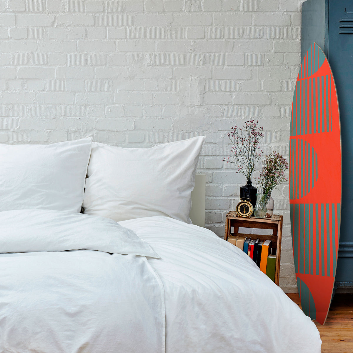 RISING GEOMETRY STARS Panel decorativo de tabla de surf