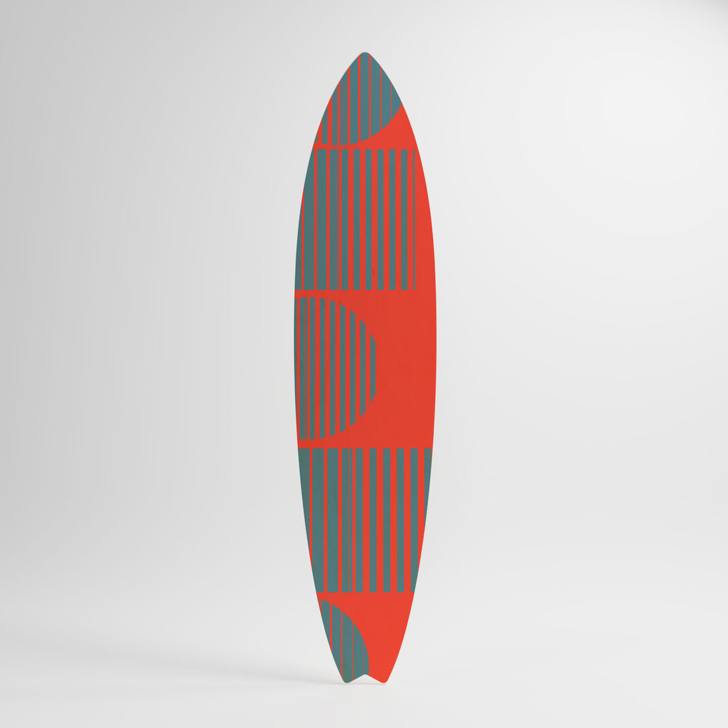 RISING GEOMETRY STARS Panel decorativo de tabla de surf