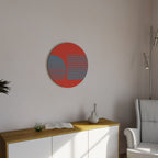 RISING GEOMETRY STARS Round Wall Art