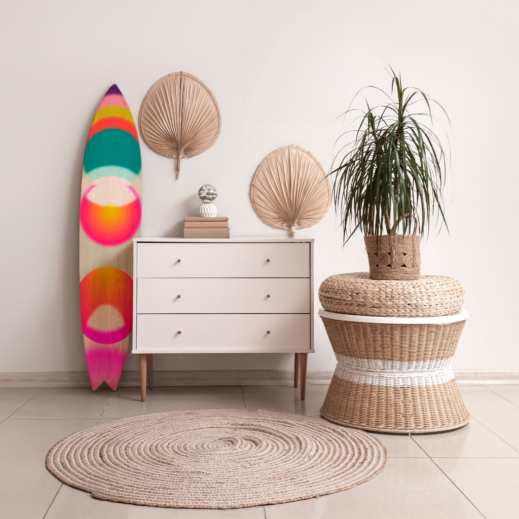 SYMPHONY OF COLORS Panel decorativo de tabla de surf