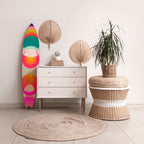 SYMPHONY OF COLORS Panel decorativo de tabla de surf