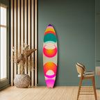 SYMPHONY OF COLORS Panel decorativo de tabla de surf