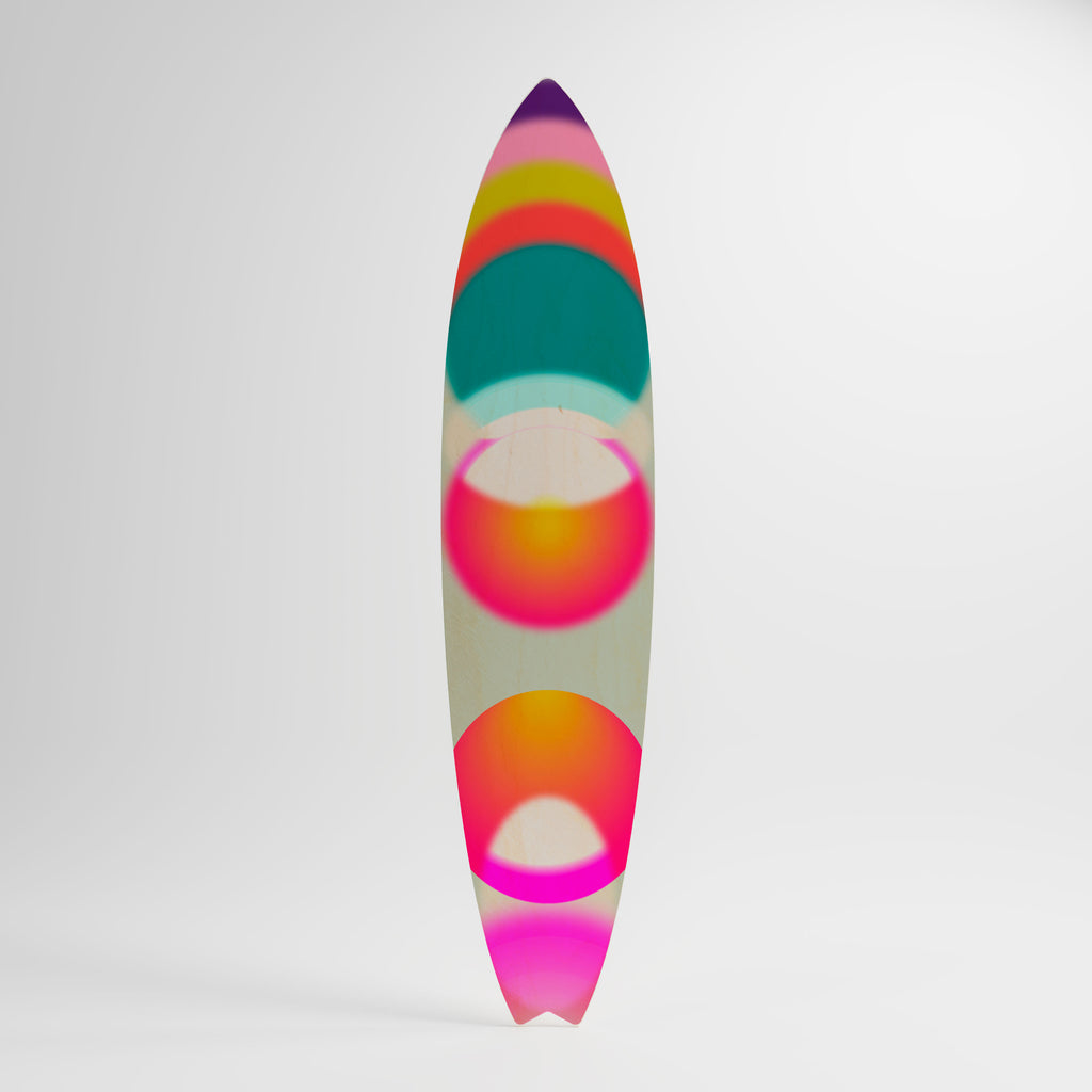 SYMPHONY OF COLORS Panel decorativo de tabla de surf