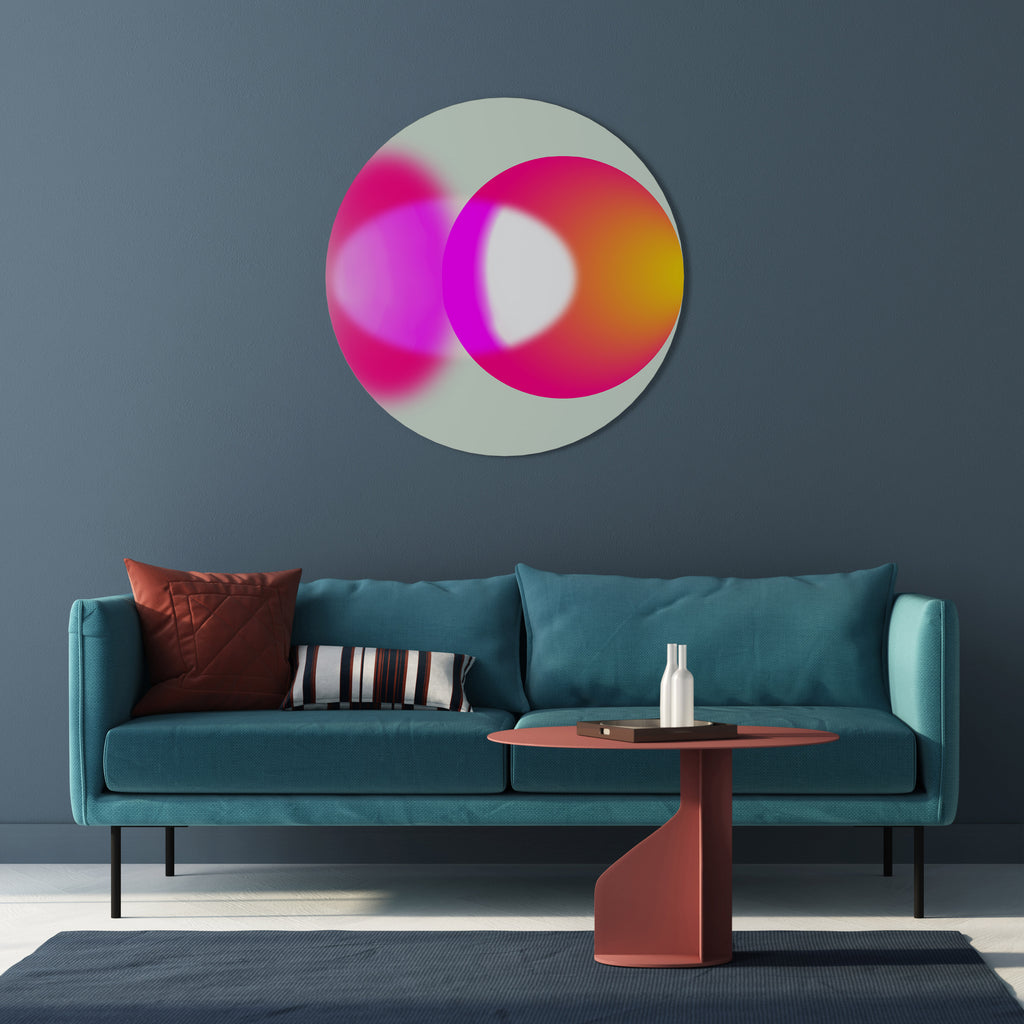 SYMPHONY OF COLORS Round Wall Art