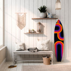 BLINDED BY THE LIGHTS Panel decorativo de tabla de surf