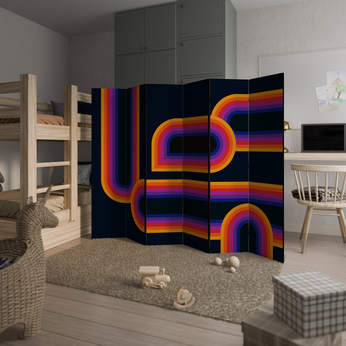 BLINDED BY THE LIGHTS Biombo de 6 paneles