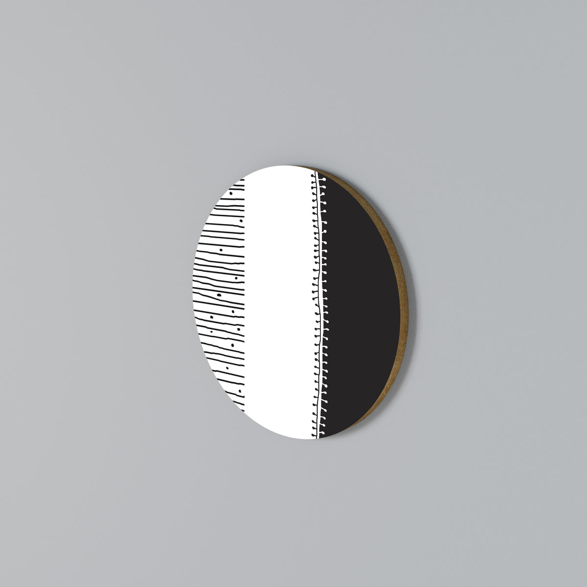 MONOCHROME MUSE Arte de pared redondo