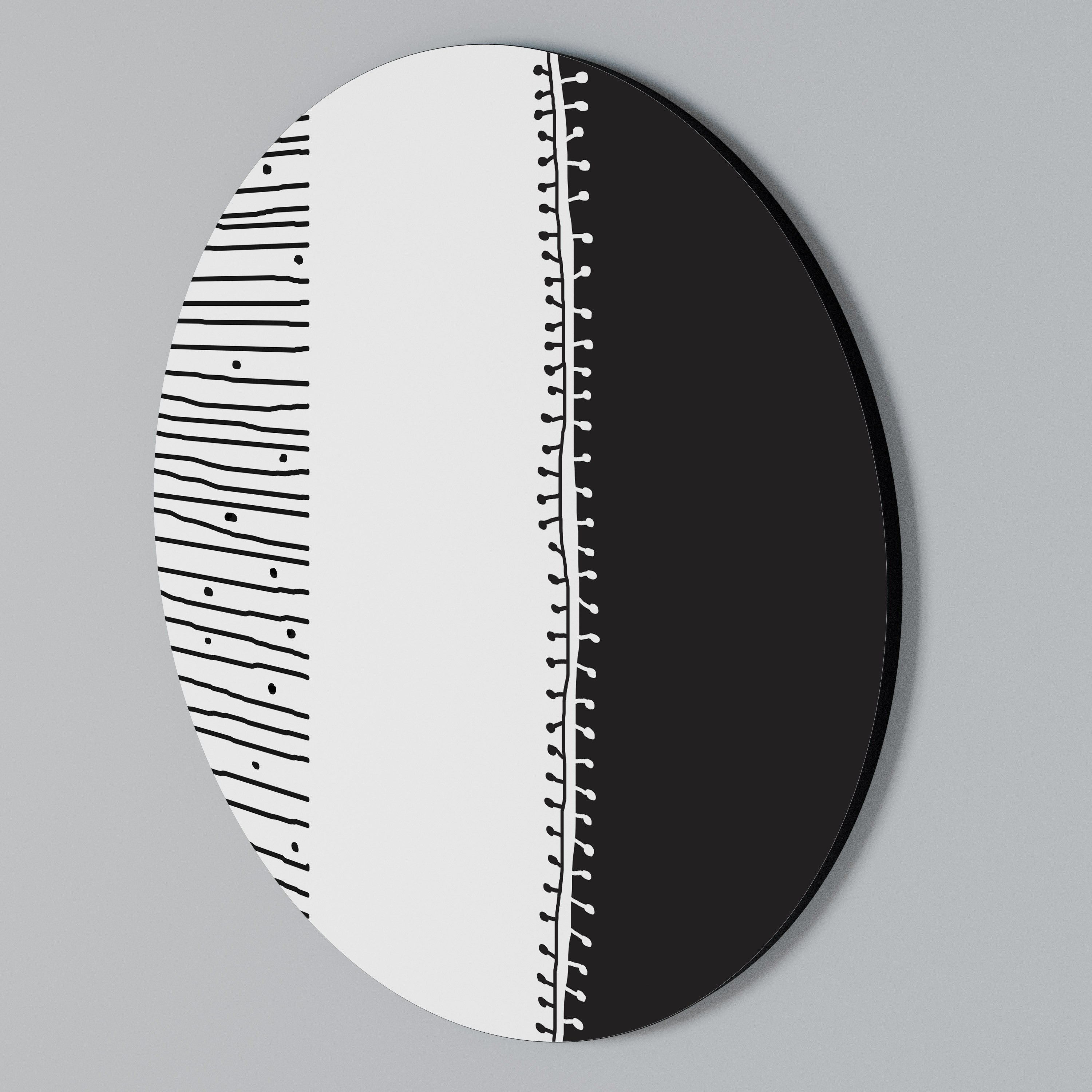MONOCHROME MUSE Round Wall Art