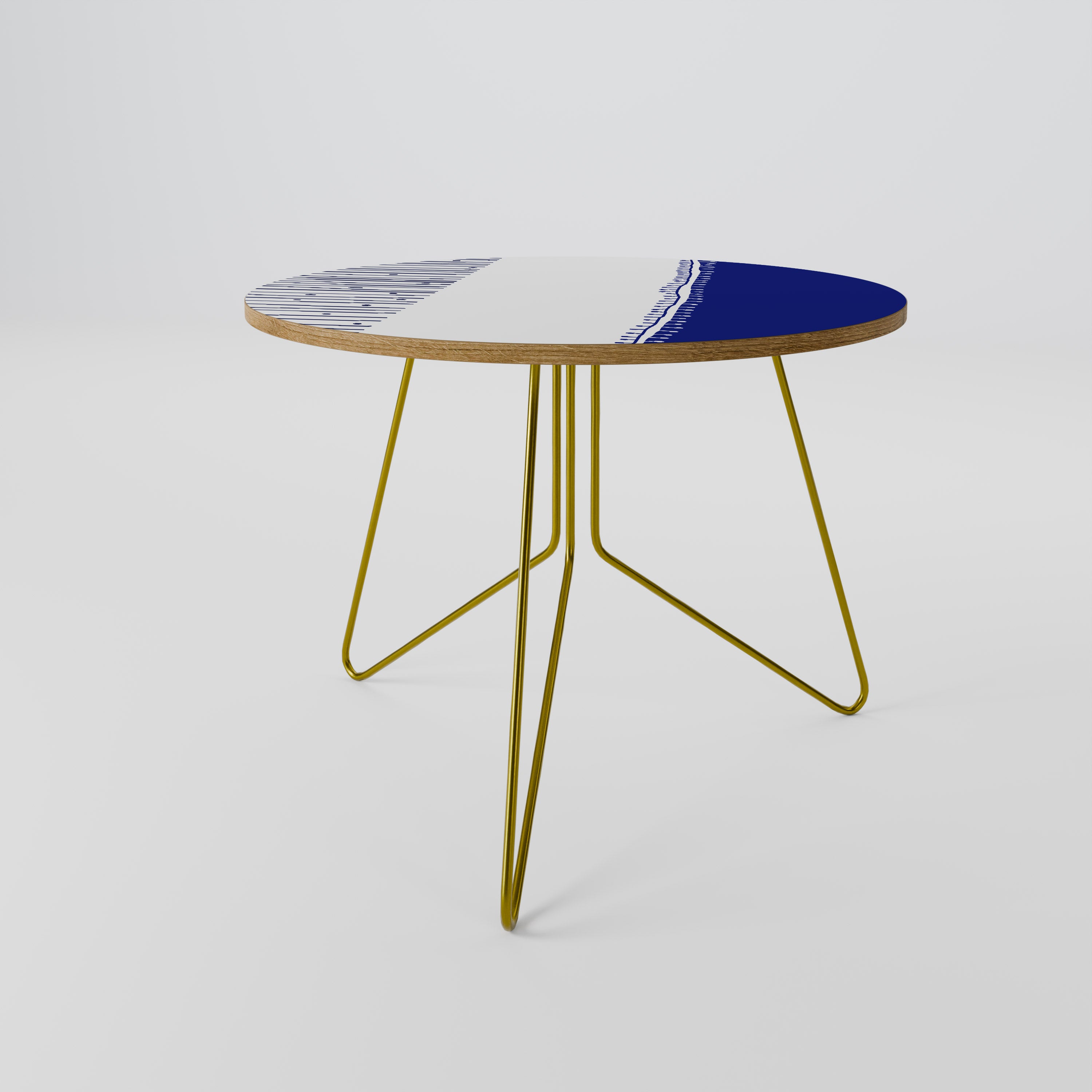 Mesa de centro 69 con diseño BLUE HARMONY