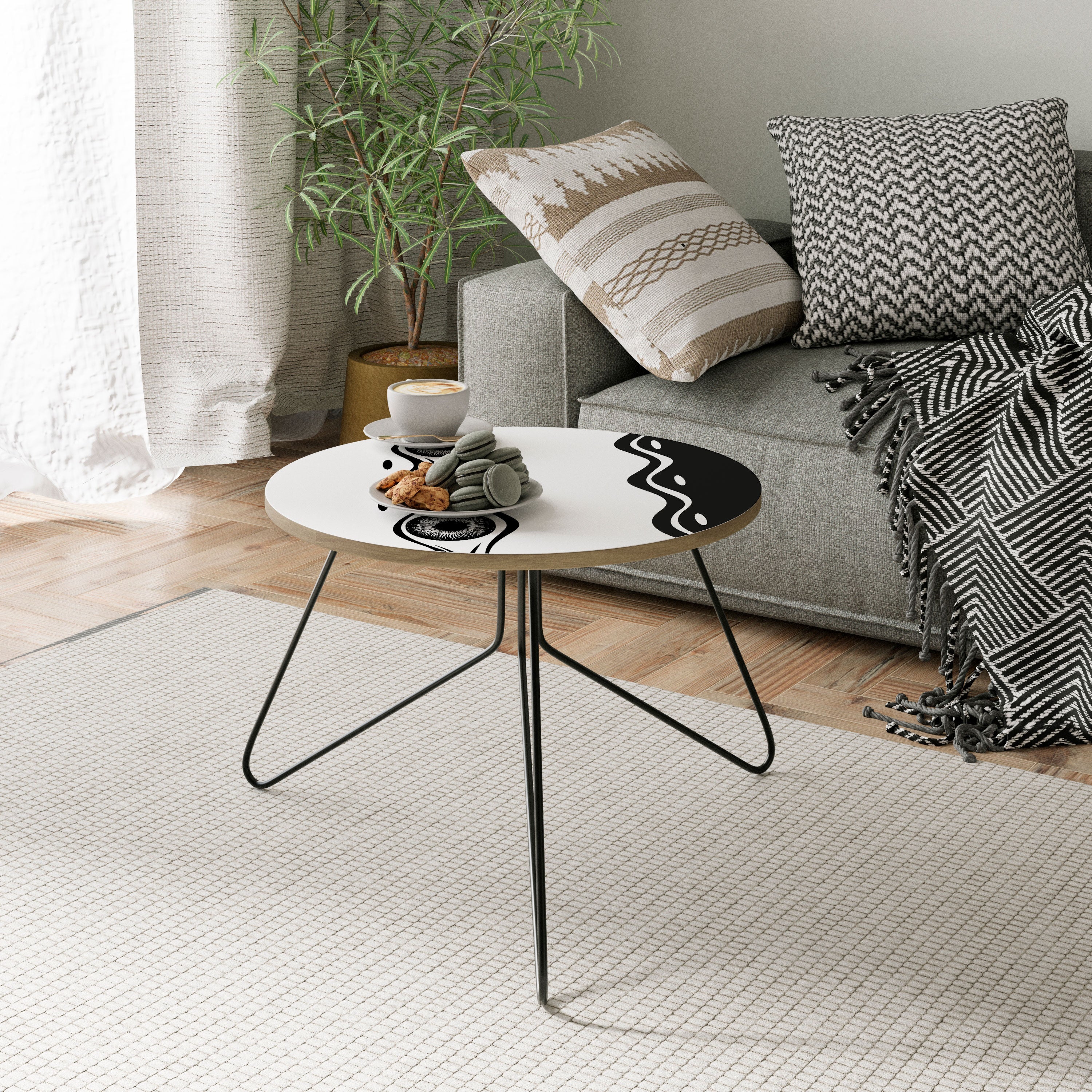 BOLD LINEAR DANCE Mesa de centro