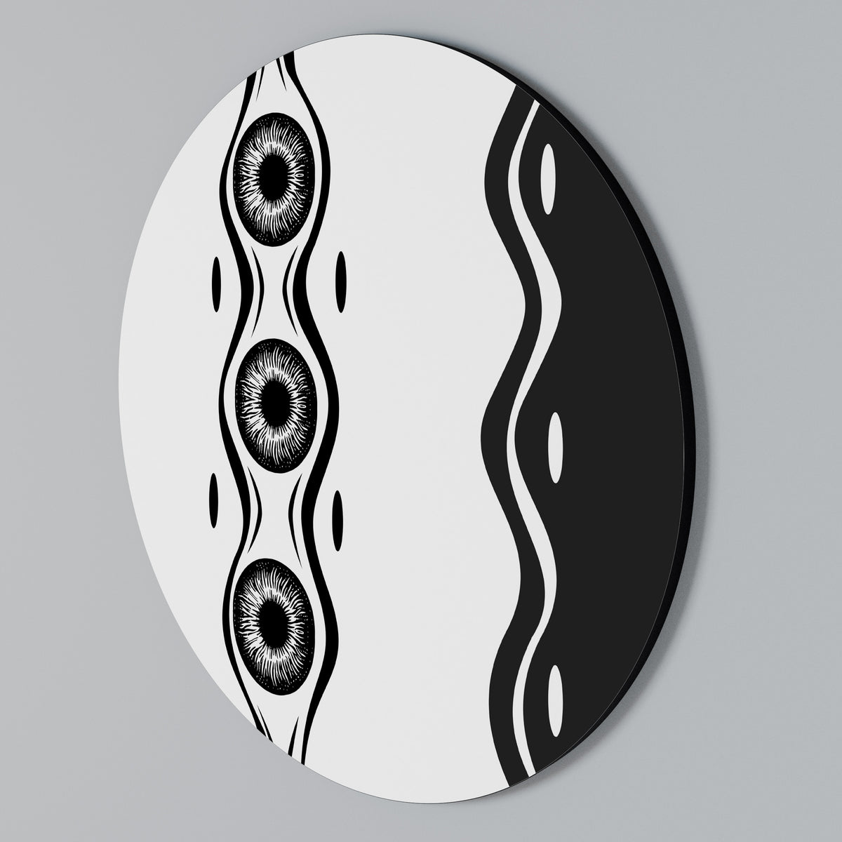 BOLD LINEAR DANCE Arte de pared redondo