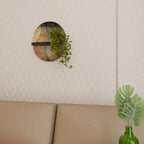 ANTIQUE AURA Estante Ovalado Decorativo en Acabado Negro