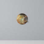 ANTIQUE AURA Estante Redondo Decorativo en Efecto Roble